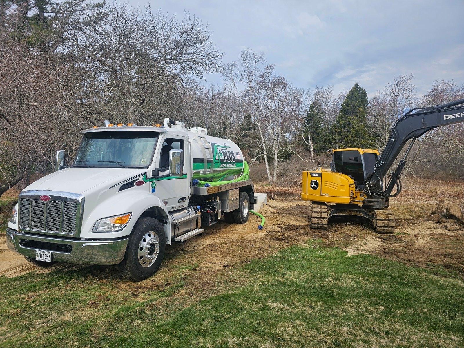 A+ Plus Septic Truck with Excavator